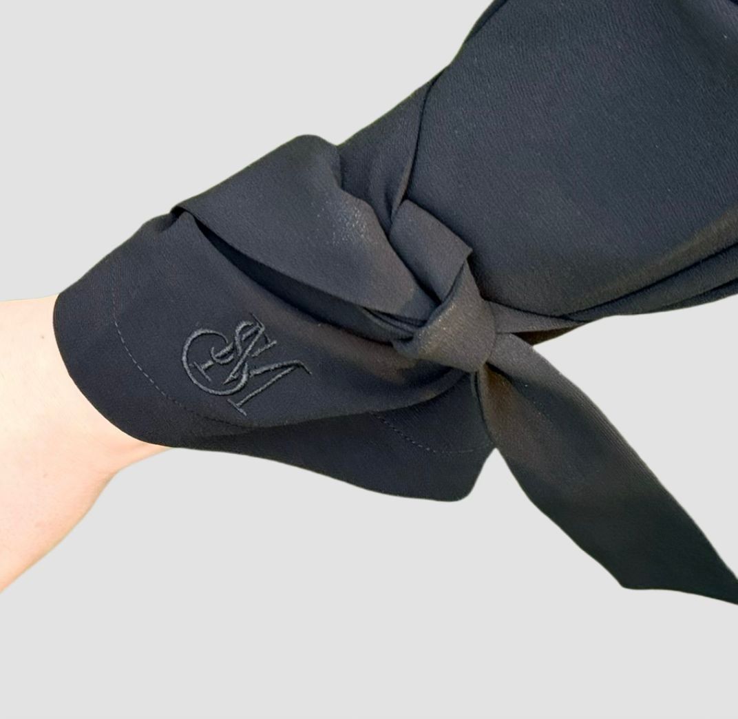 Trench Abaya Nouée – Noir