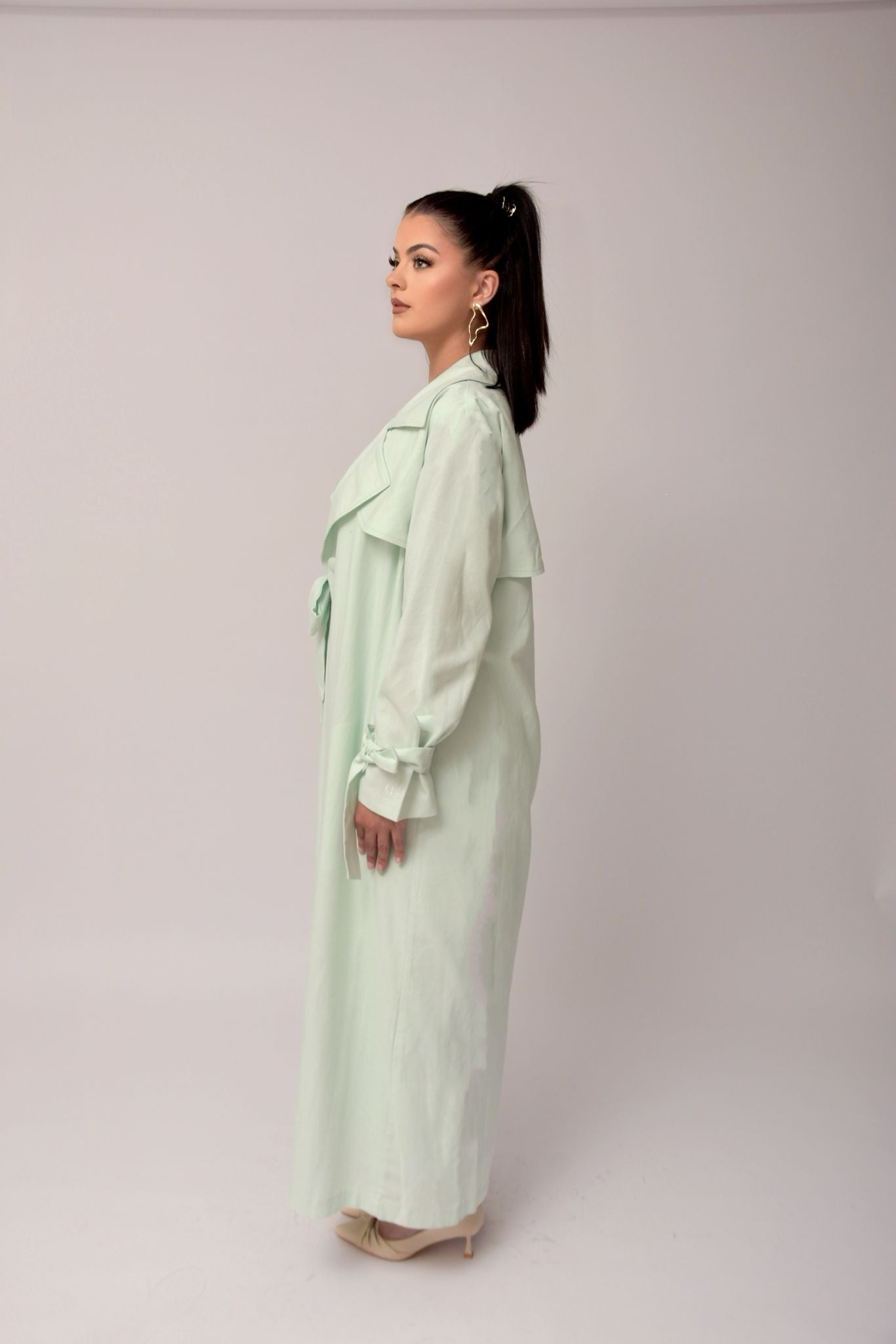 Tailored Kimono Set – Vert Opaline