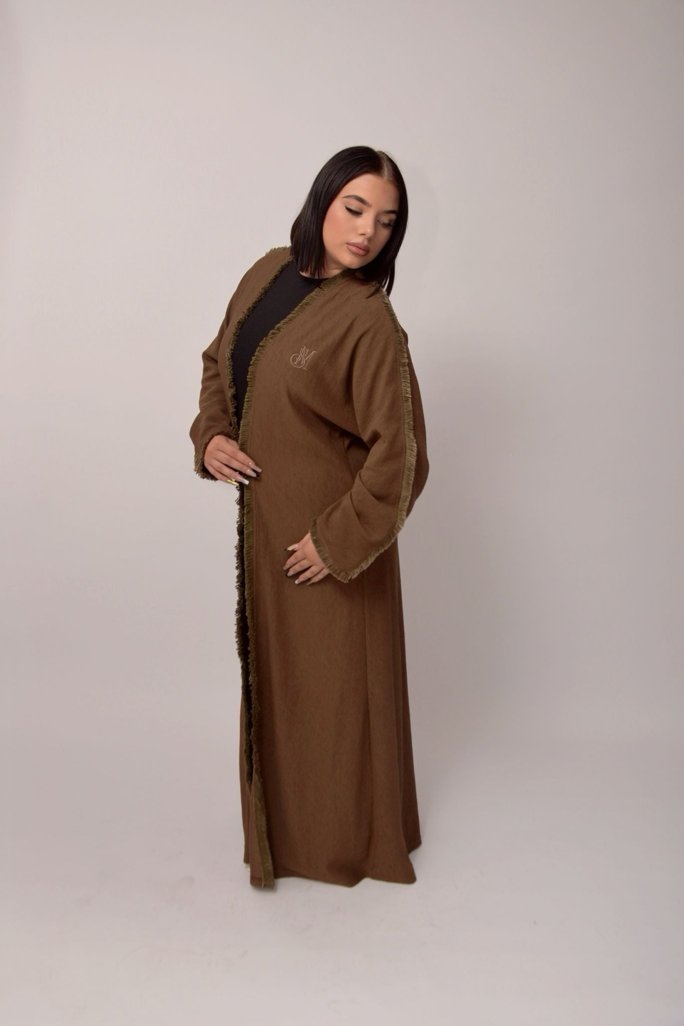 kimono - Long Coffee Brown Coat