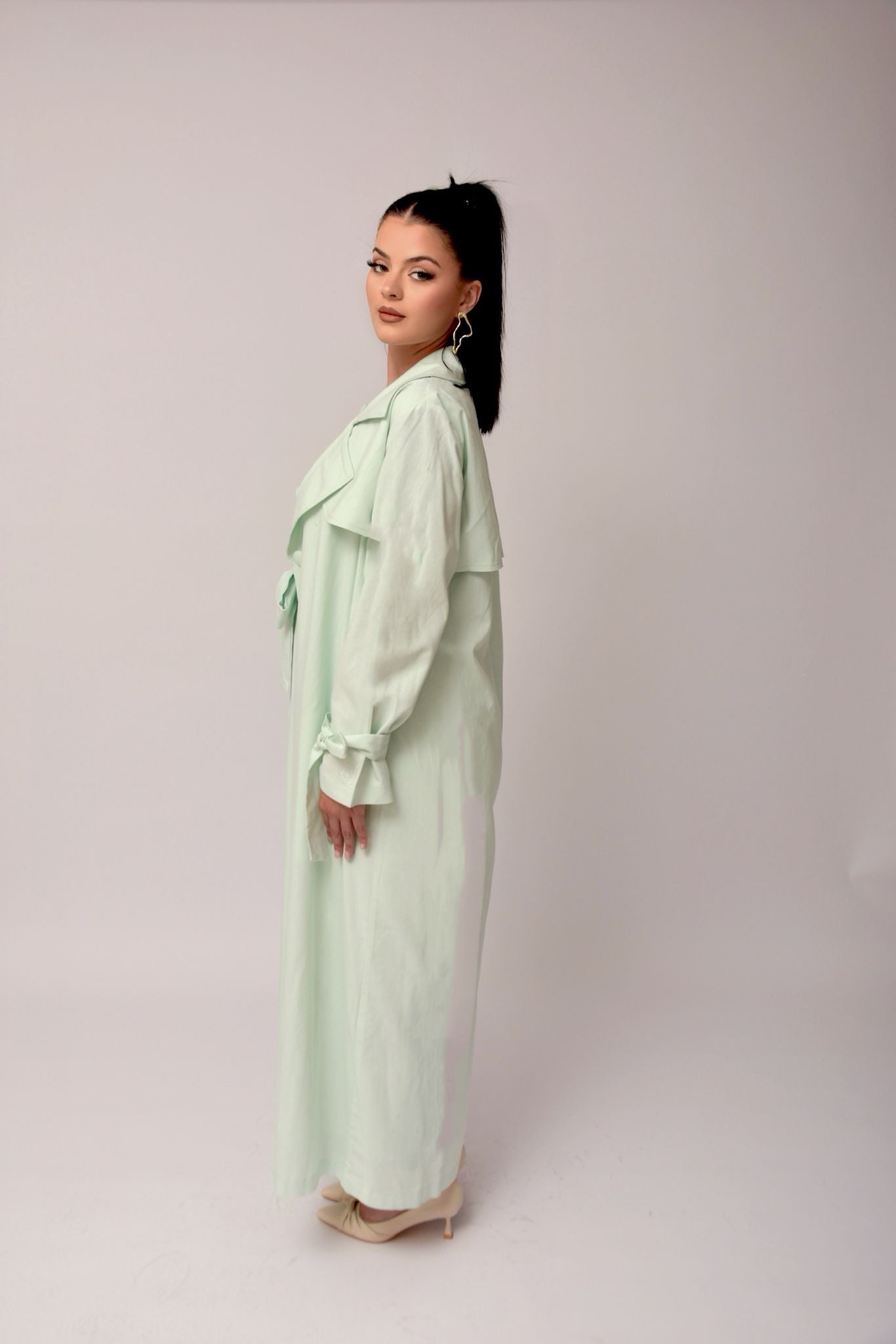 Tailored Kimono Set – Vert Opaline