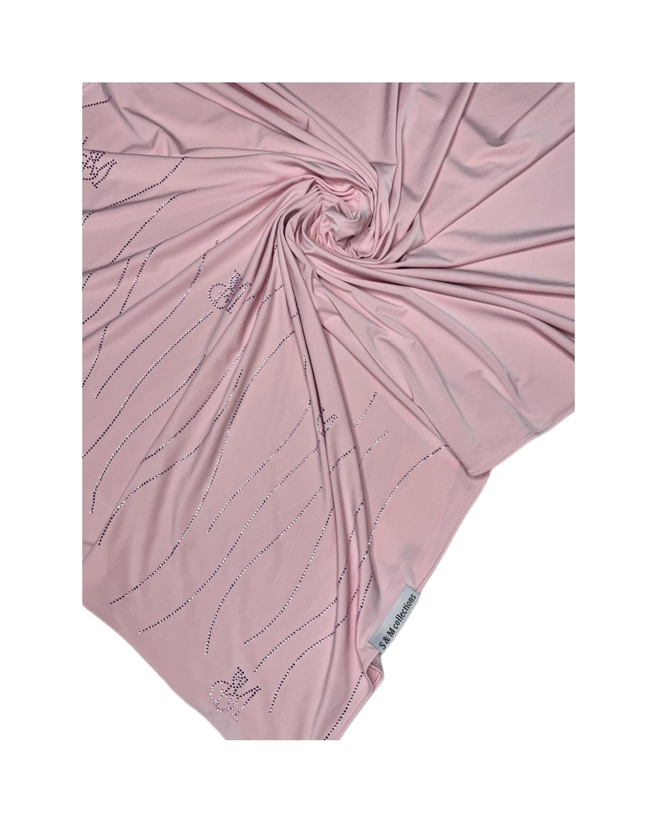 Jersey Liquide – Effet Satiné Rose clair
