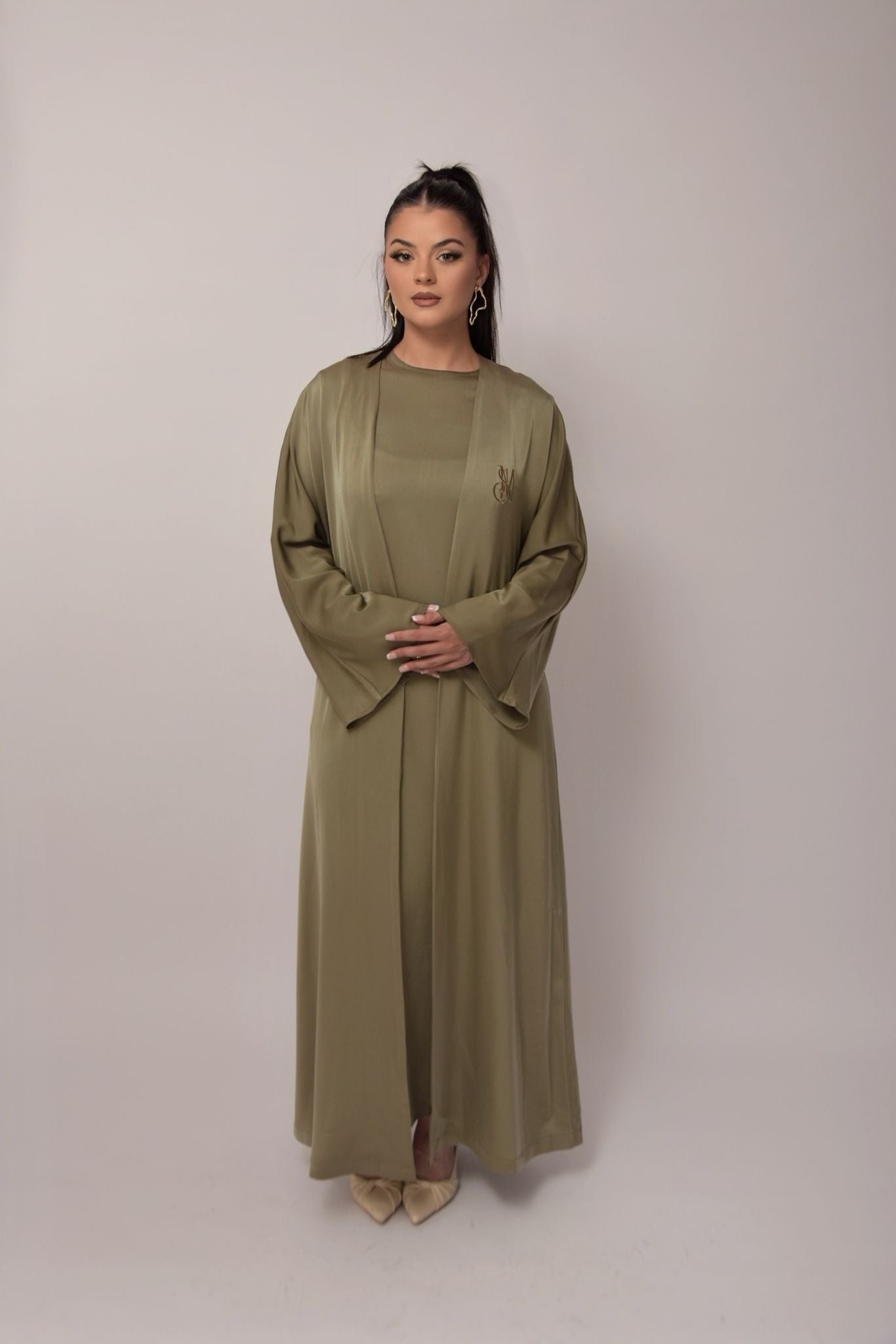 Kimono & Abaya set in crêpe satijn