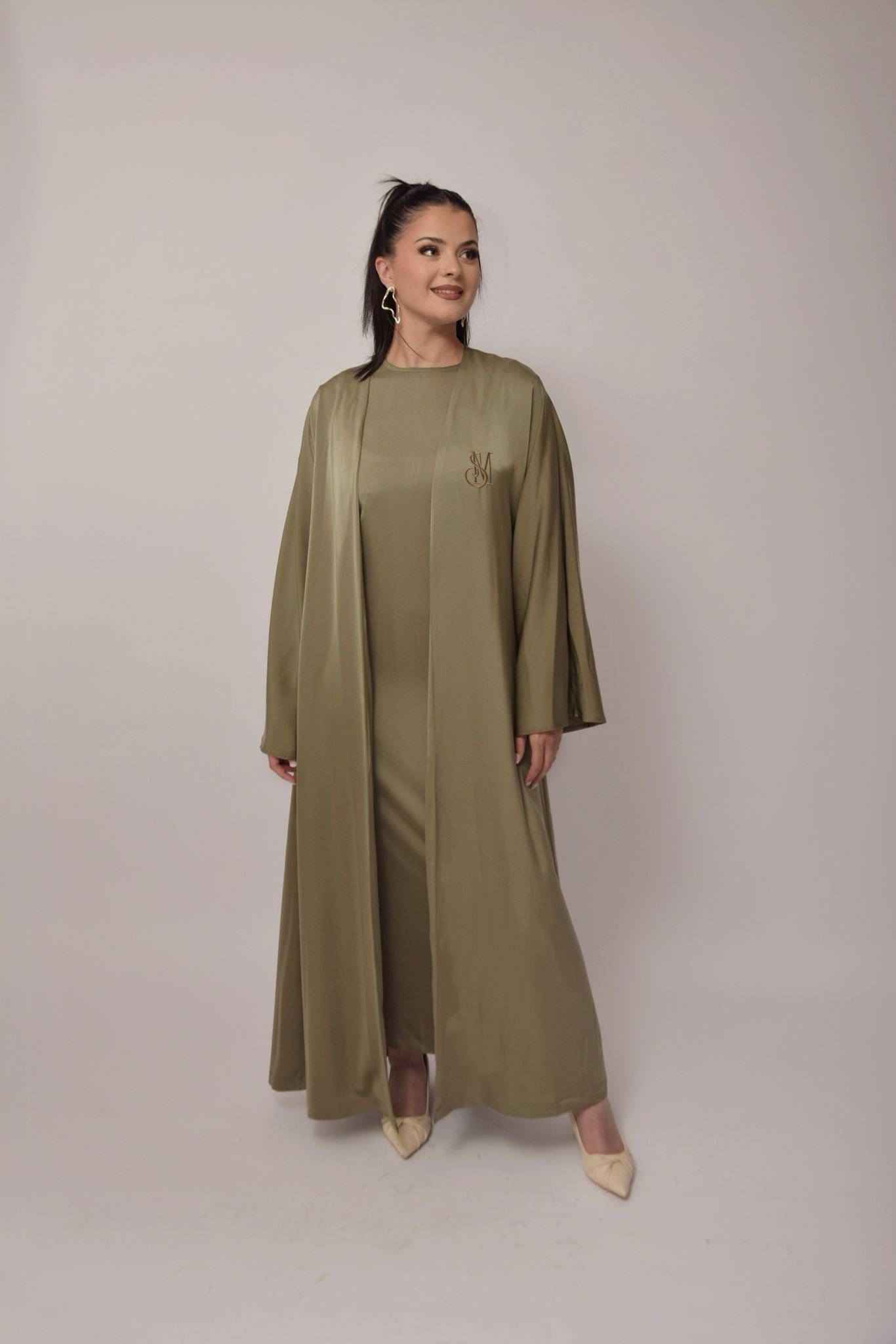Kimono & Abaya set in crêpe satijn