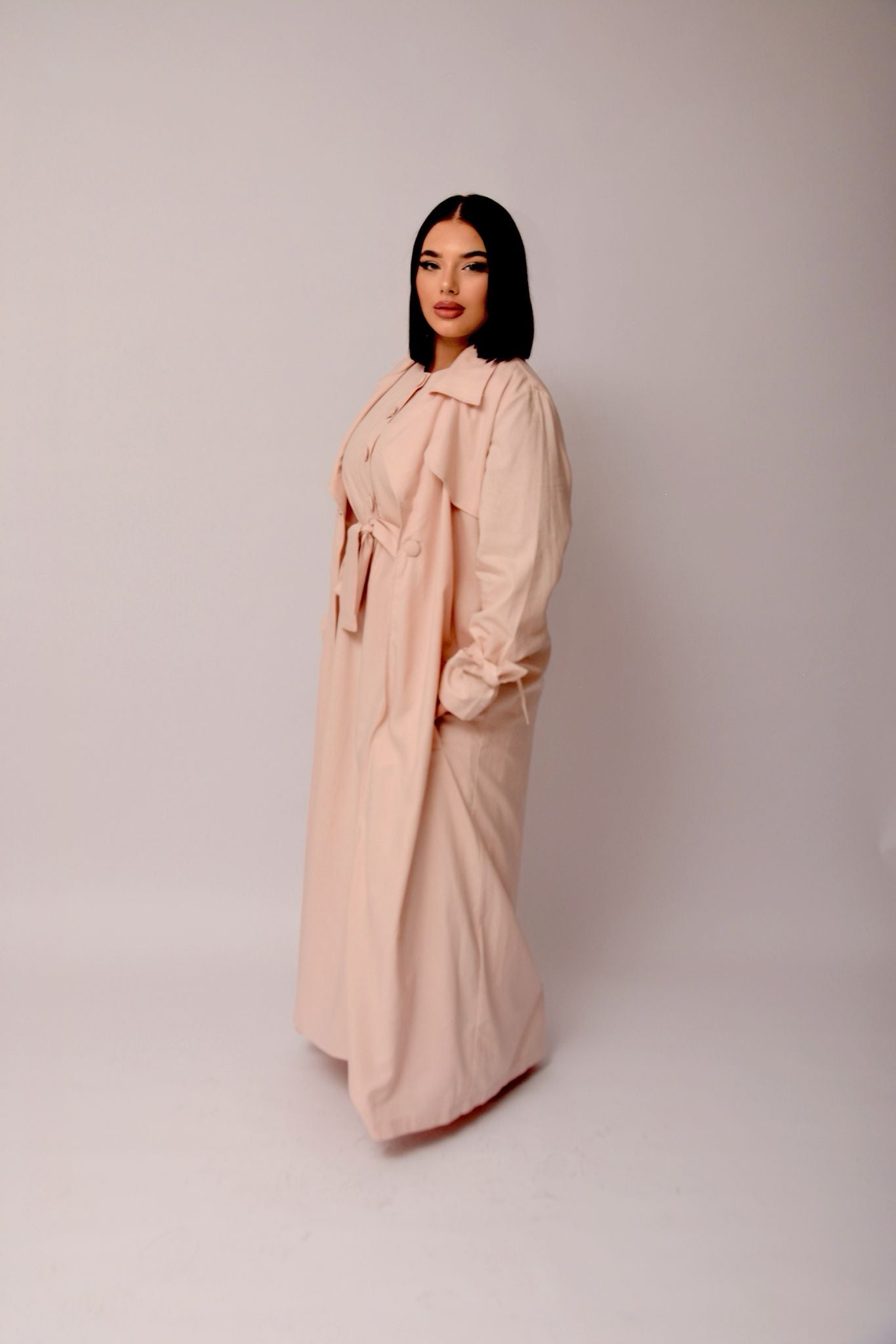 Tailored Kimono Set – Rose clair