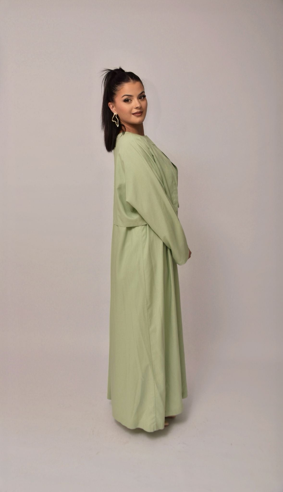 Kimono set Vert Sauge - Elégance Naturelle