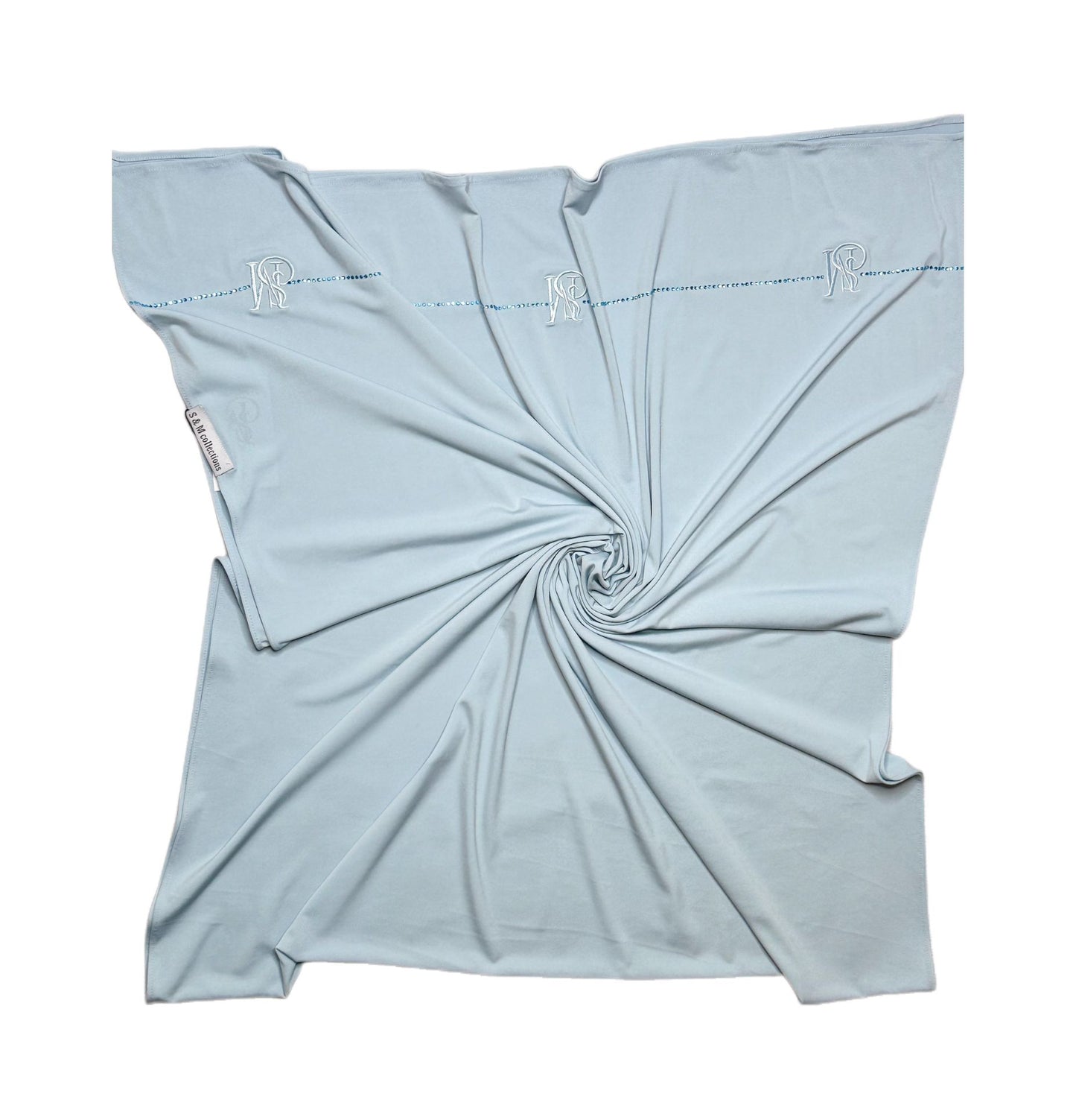 Scarf en Jersey Premium - Bleu Pastel