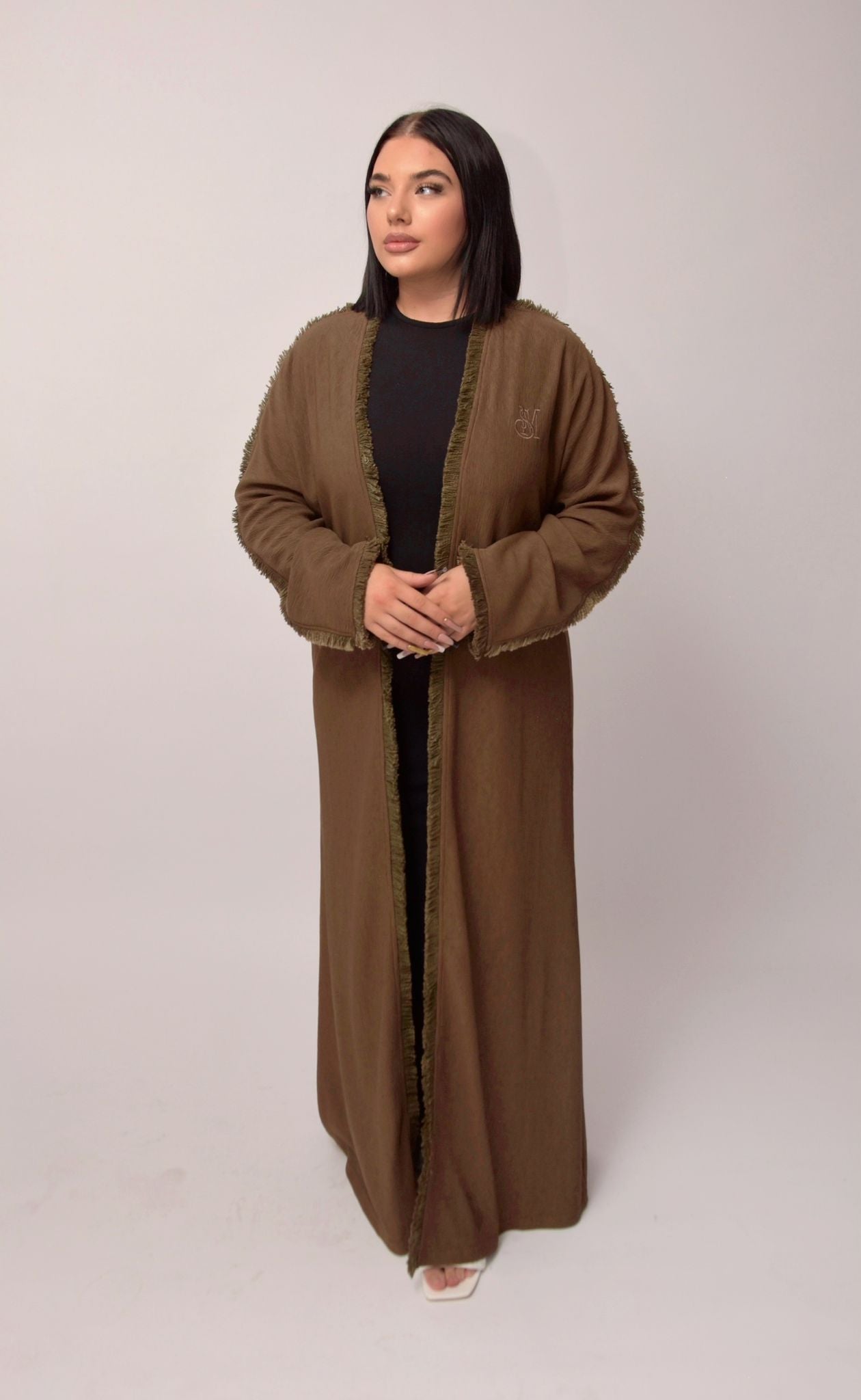 kimono - Long Coffee Brown Coat