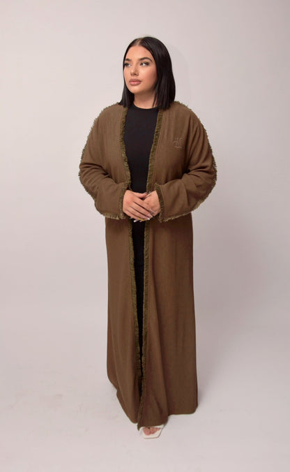 kimono - Long Coffee Brown Coat