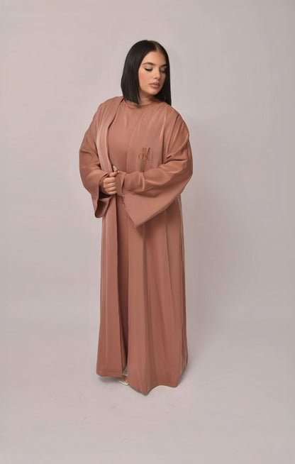 Kimono &amp; Abaya set in crepe satin