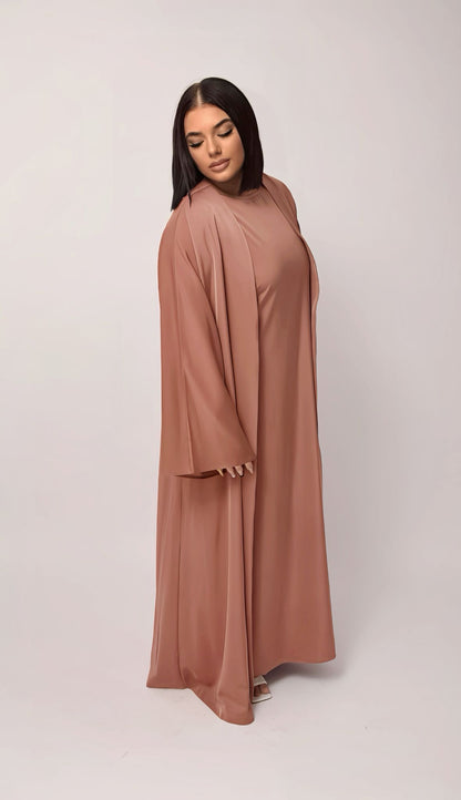 Kimono &amp; Abaya set in crepe satin