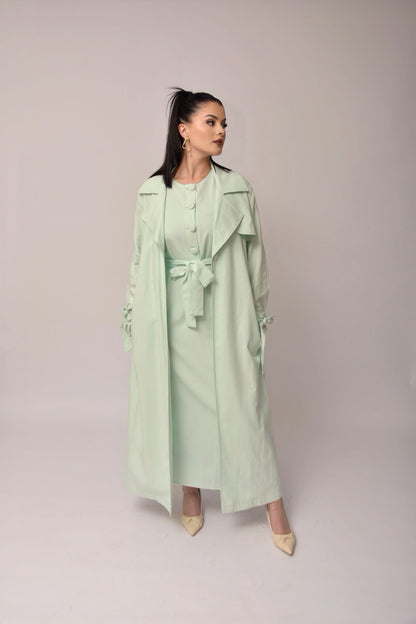 Tailored Kimono Set – Vert Opaline