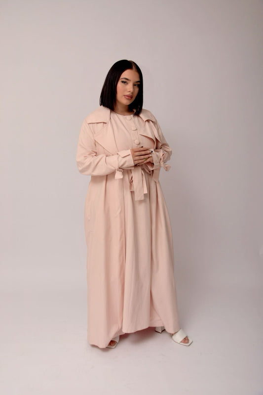 Tailored Kimono Set – Rose clair