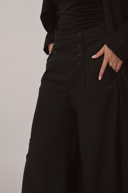 Pantalon Tailleur Élégant – Noir