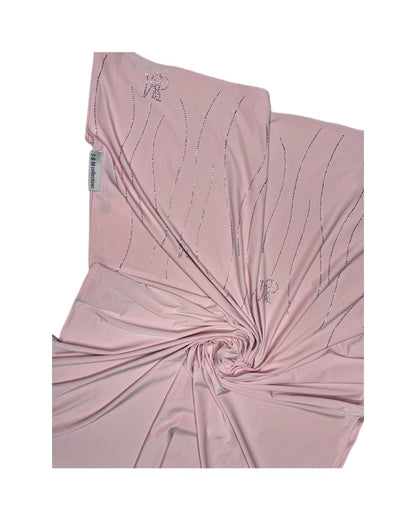 Jersey Liquide – Effet Satiné Rose clair
