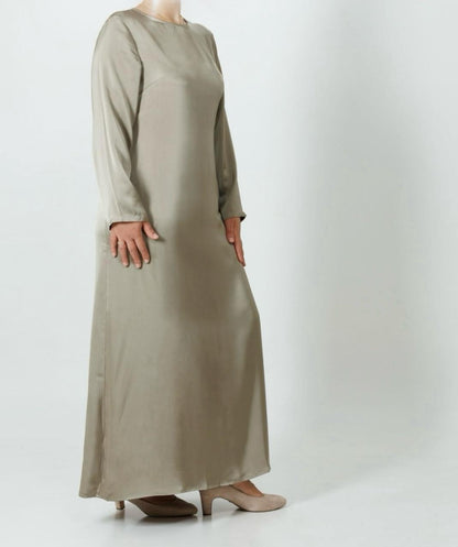 Long Silk Satin Dress