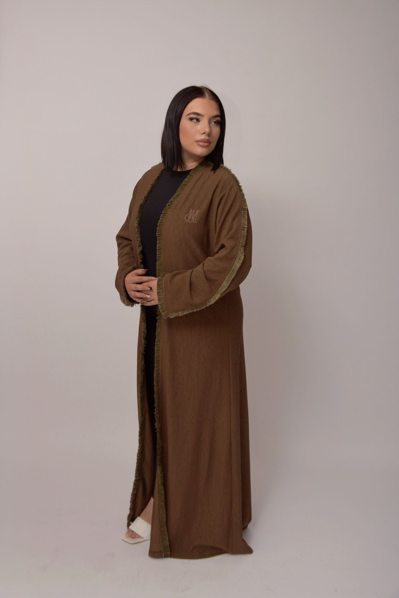 kimono - Long Coffee Brown Coat