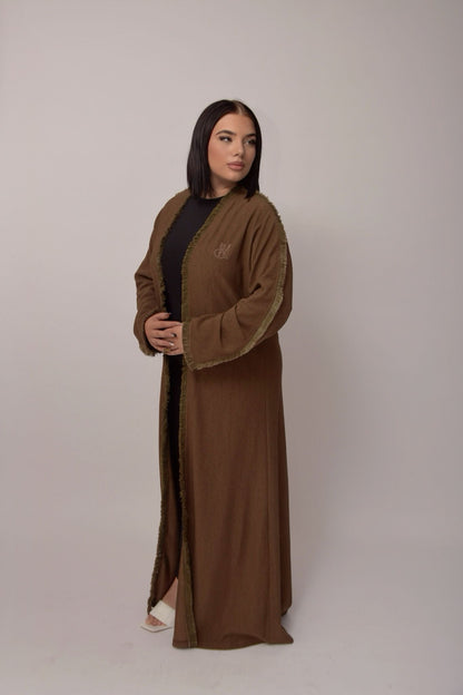 kimono - Long Coffee Brown Coat