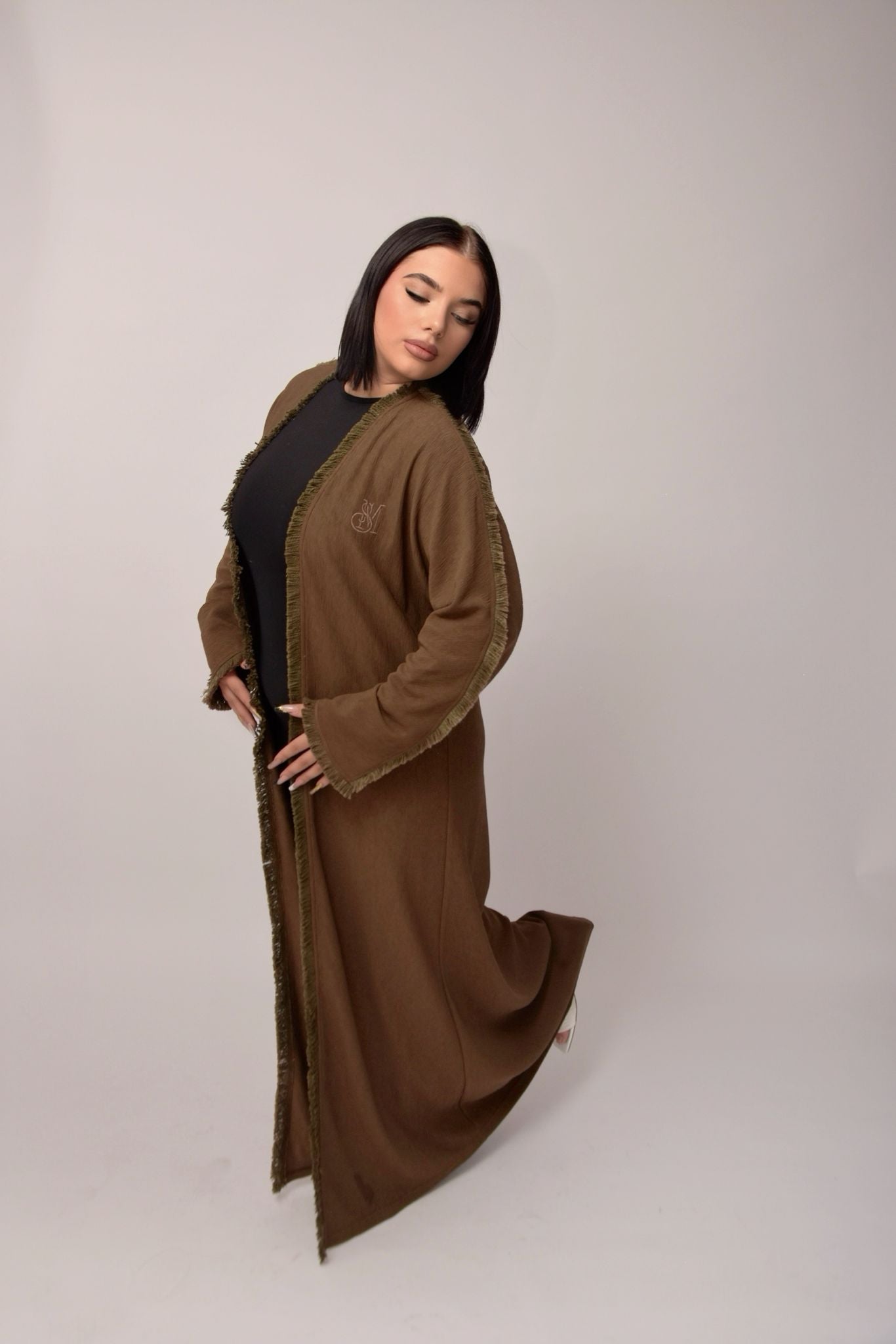 kimono - Long Coffee Brown Coat