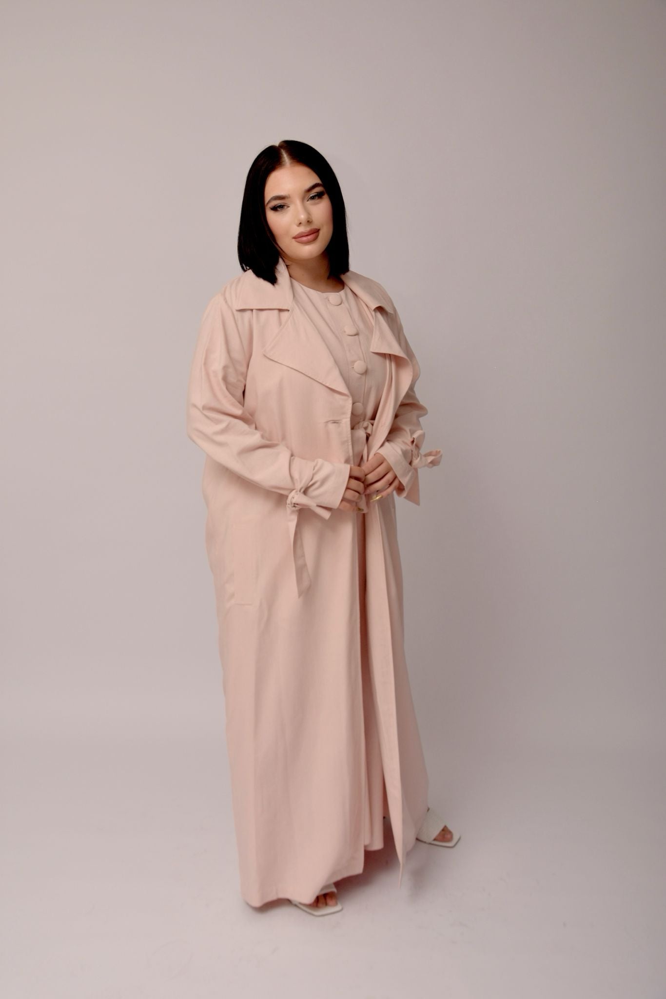 Tailored Kimono Set – Rose clair