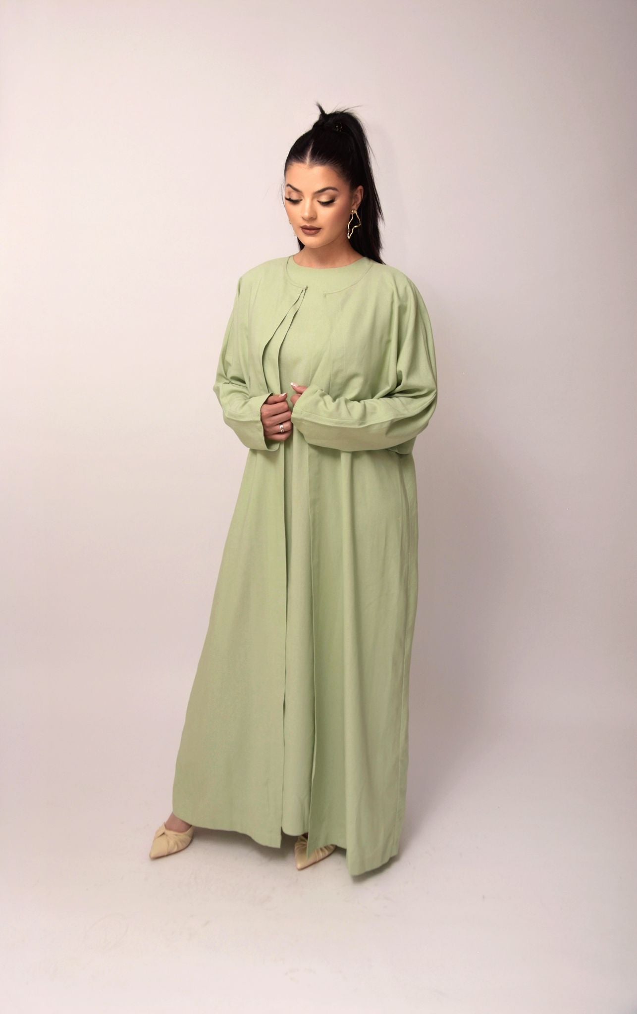 Kimono set Vert Sauge - Elégance Naturelle