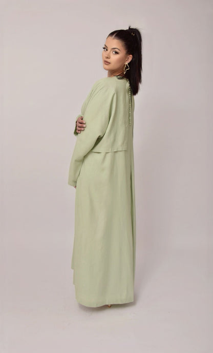 Kimono set Vert Sauge - Elégance Naturelle